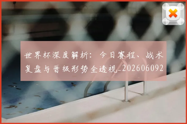 世界杯深度解析：今日赛程、战术复盘与晋级形势全透视_20260609201314